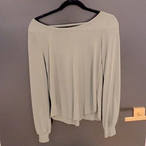 Hollister Long Sleeve Open Back Top